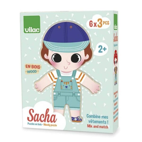 Pappersdocka Sasha