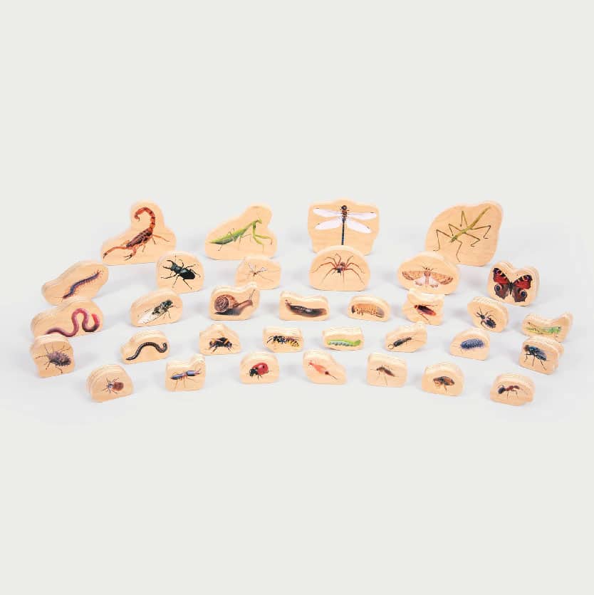 Insekter, Leksaker, Träklossar, Tickit