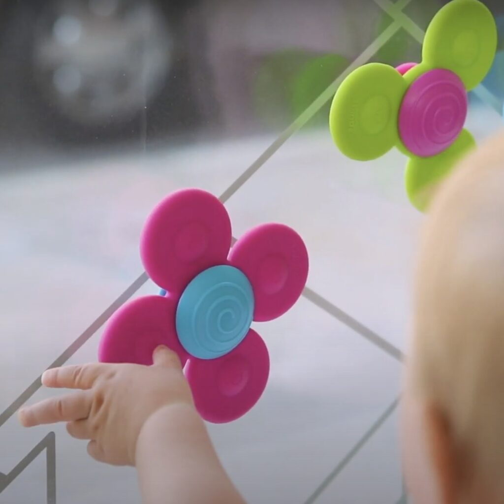 Baby fidget spinner whirly squigz fat brain leksaker