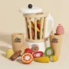 TV296-smoothie- mixer- frukter-banan-apelsin-kiwi-hälsosam- dryck-trä- rollspel-mat-eko-leksak-trä