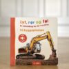 Lyssna, rör och känn på en sensorisk bok för de små på byggarbetsplatsen från Bolden