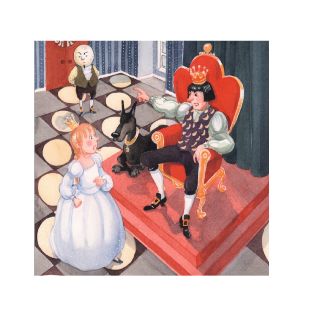 Prinsessan som var den enda bilden på sida två i boken