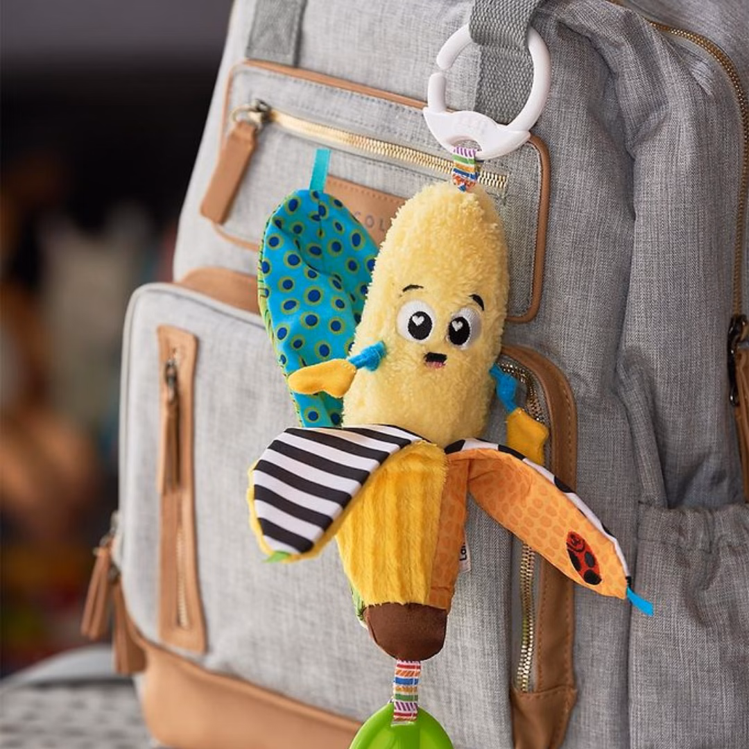 barnevognsophæng lamaze banan aktivitetslegetøj