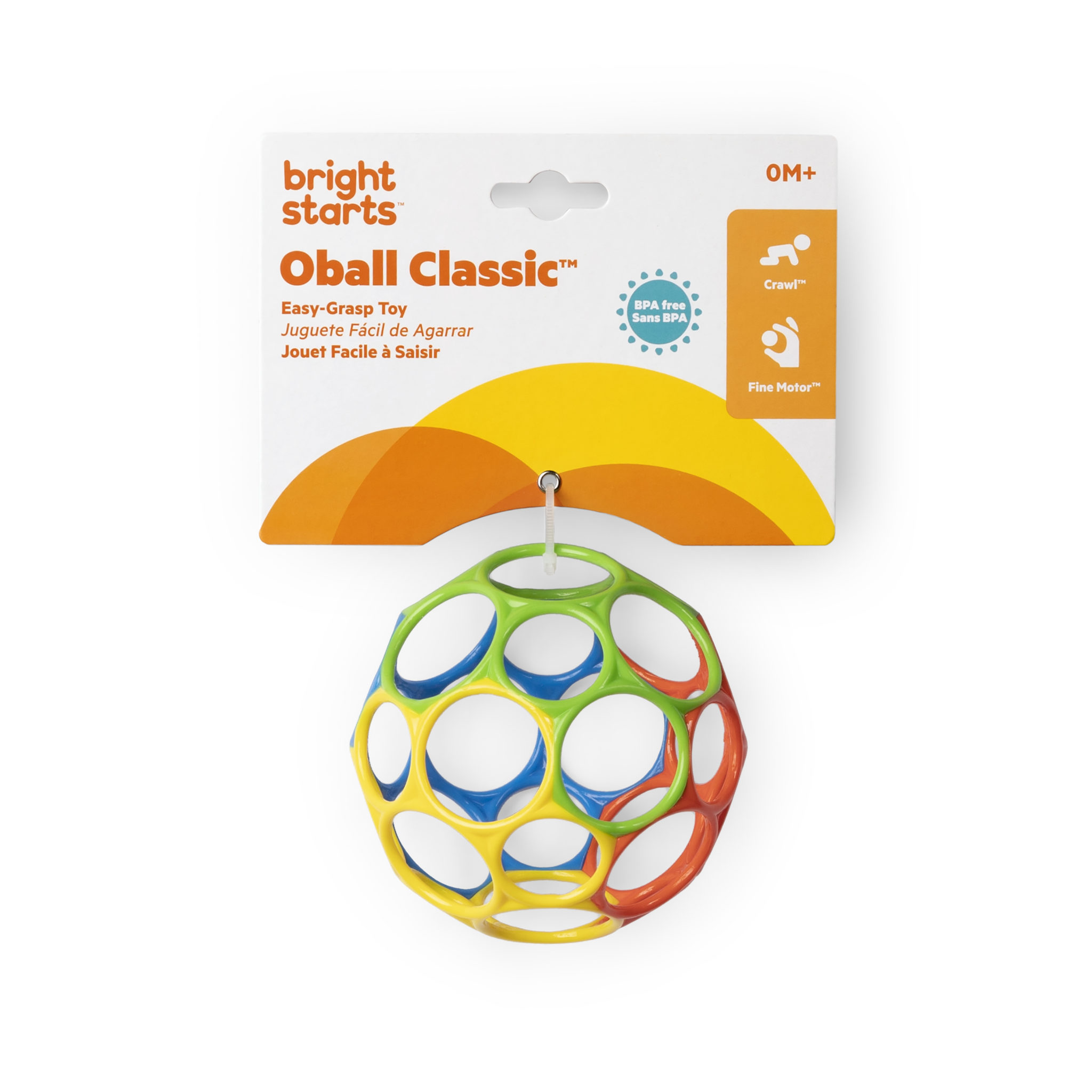 Oball Classic bold - Rød, blå, grøn og gul