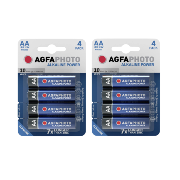 AgfaPhoto Power LR6 AA Batteri Alkali-Mangan 1.5V 8 st