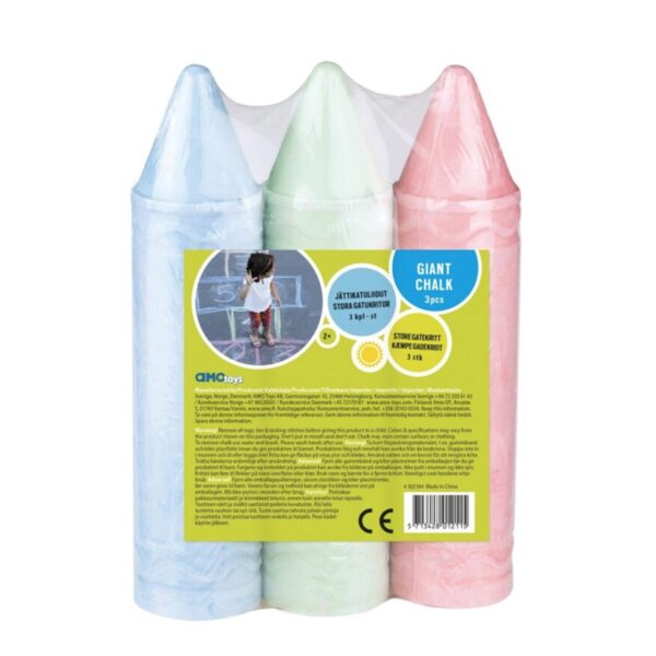 Jätteväg krita 3-pack