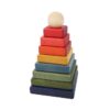 wooden story stacking rainbow