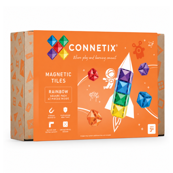 Connetix fyrkantigt paket - 42 stycken