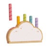 Le Toy Van Rainbow Cloud Pop-up-aktivitetsleksak – pop-up-moln