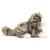 Teddy Hermann - Liggande katt grå 20 cm