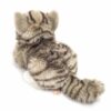 Teddy Hermann - Liggande katt grå 20 cm