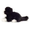 Teddy Hermann - Liggande katt svartvit 20 cm