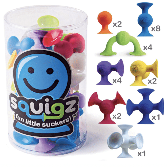 Squigz Starter set 22 st - Fat Brain sugkoppar