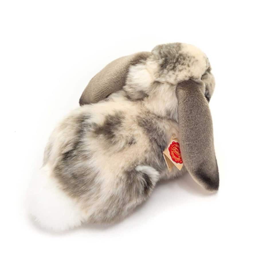 Teddy Hermann - Liggande kanin grå-vit 30 cm