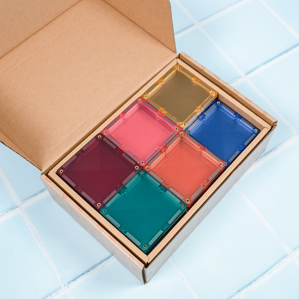 Connetix Pastel Square expansionspaket 40 delar