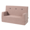 By KlipKlap KK Børnesofa Blød Rose m. Rose