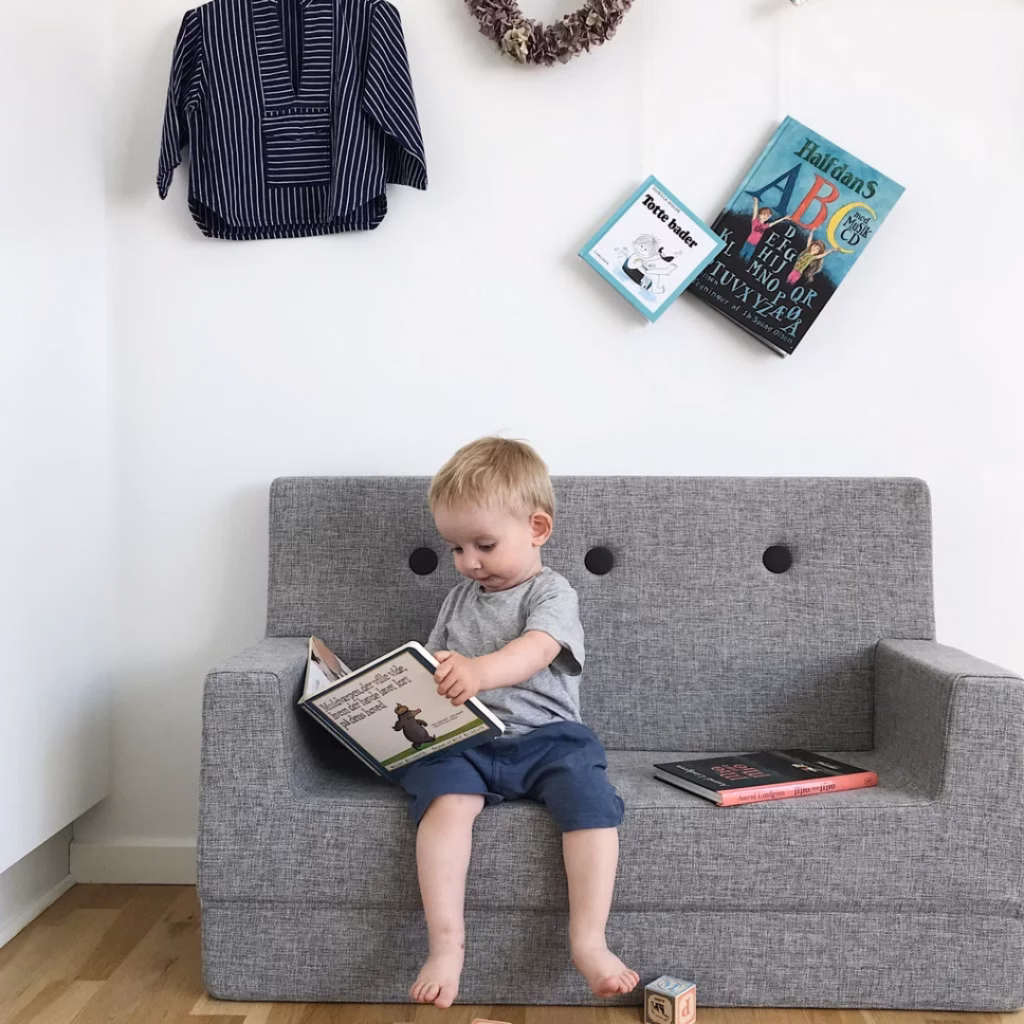 By KlipKlap KK Børnesofa Multi Grå m. Grå 25050137