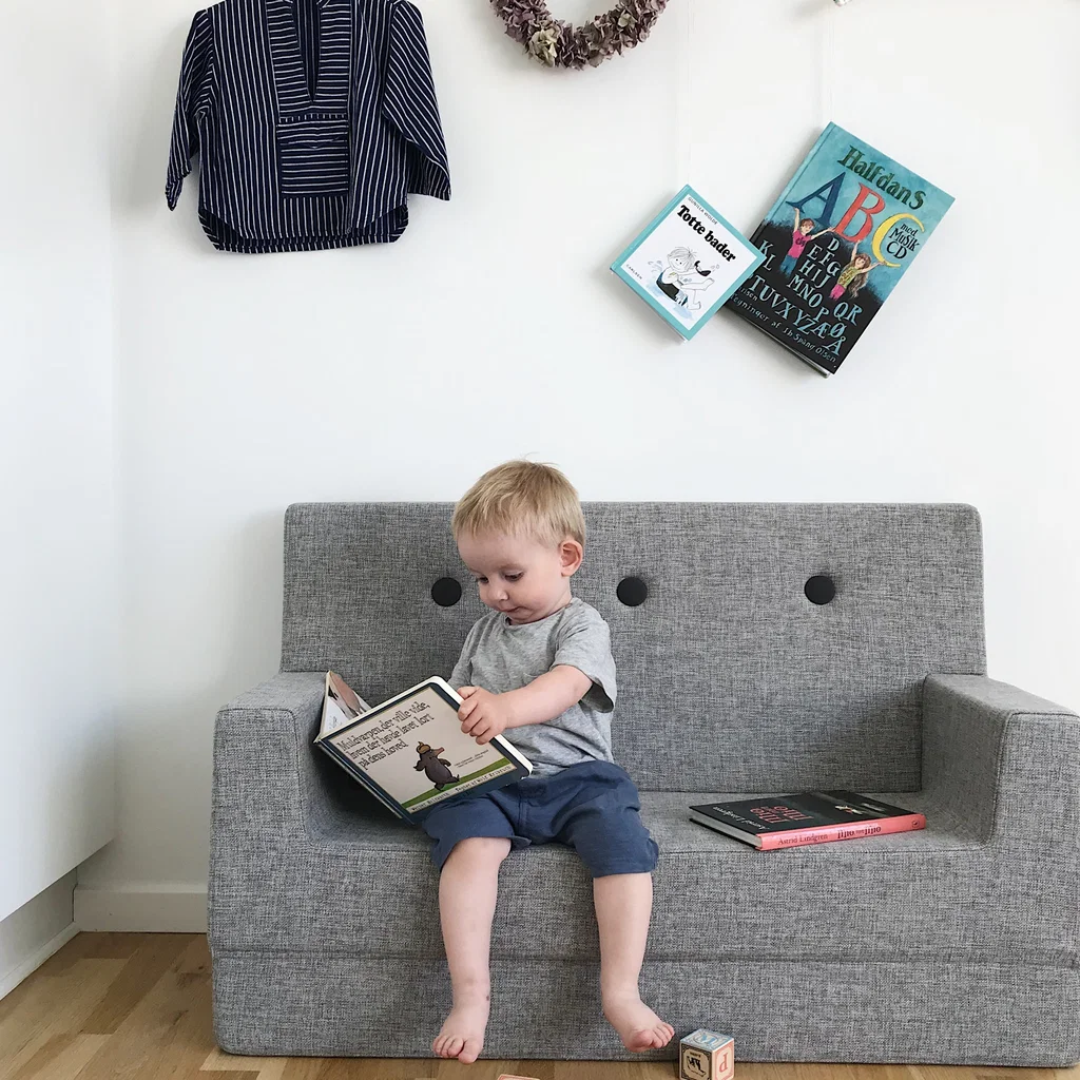 By KlipKlap KK Børnesofa Multi Grå m. Grå 25050137