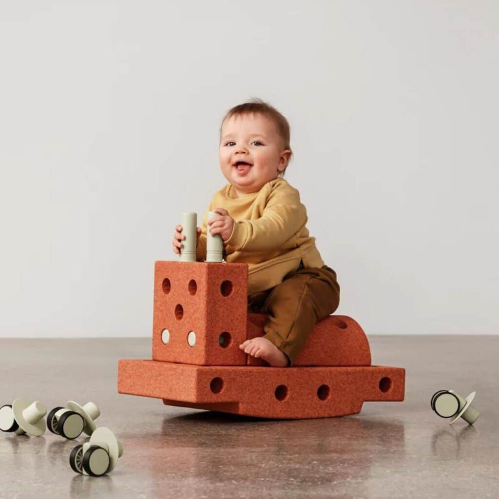 Curiosity-set – bränd orange/dammgrön