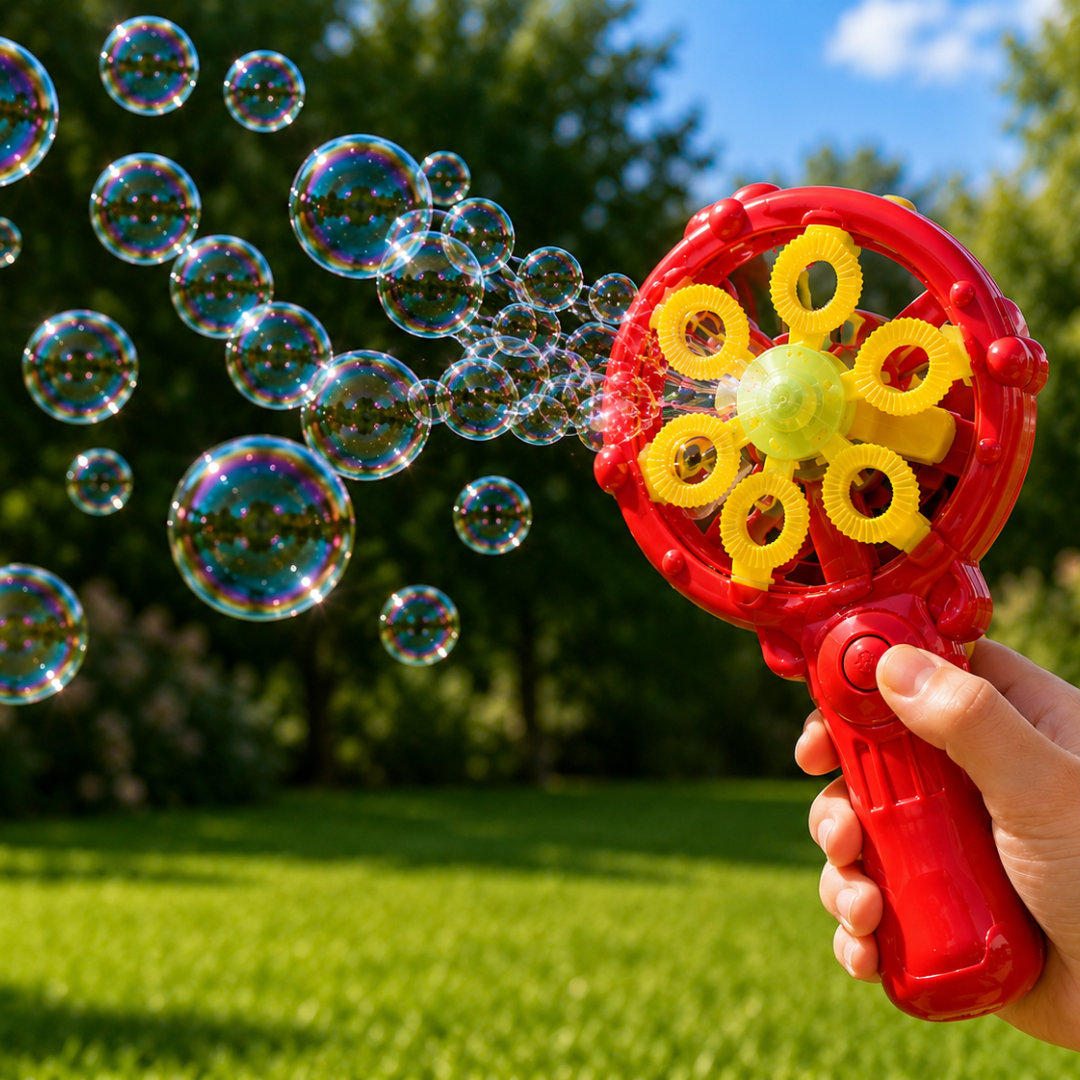 Bubbletastic Sæbeboblemaskine med lys. light up bubble whirlwind
