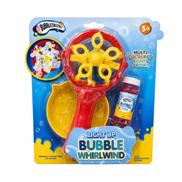 Bubbletastic Sæbeboblemaskine med lys. light up bubble whirlwind