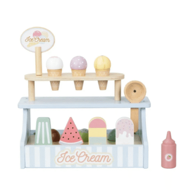Elineli Glass Shop Ice Cream Shop Trä Leksaker 4