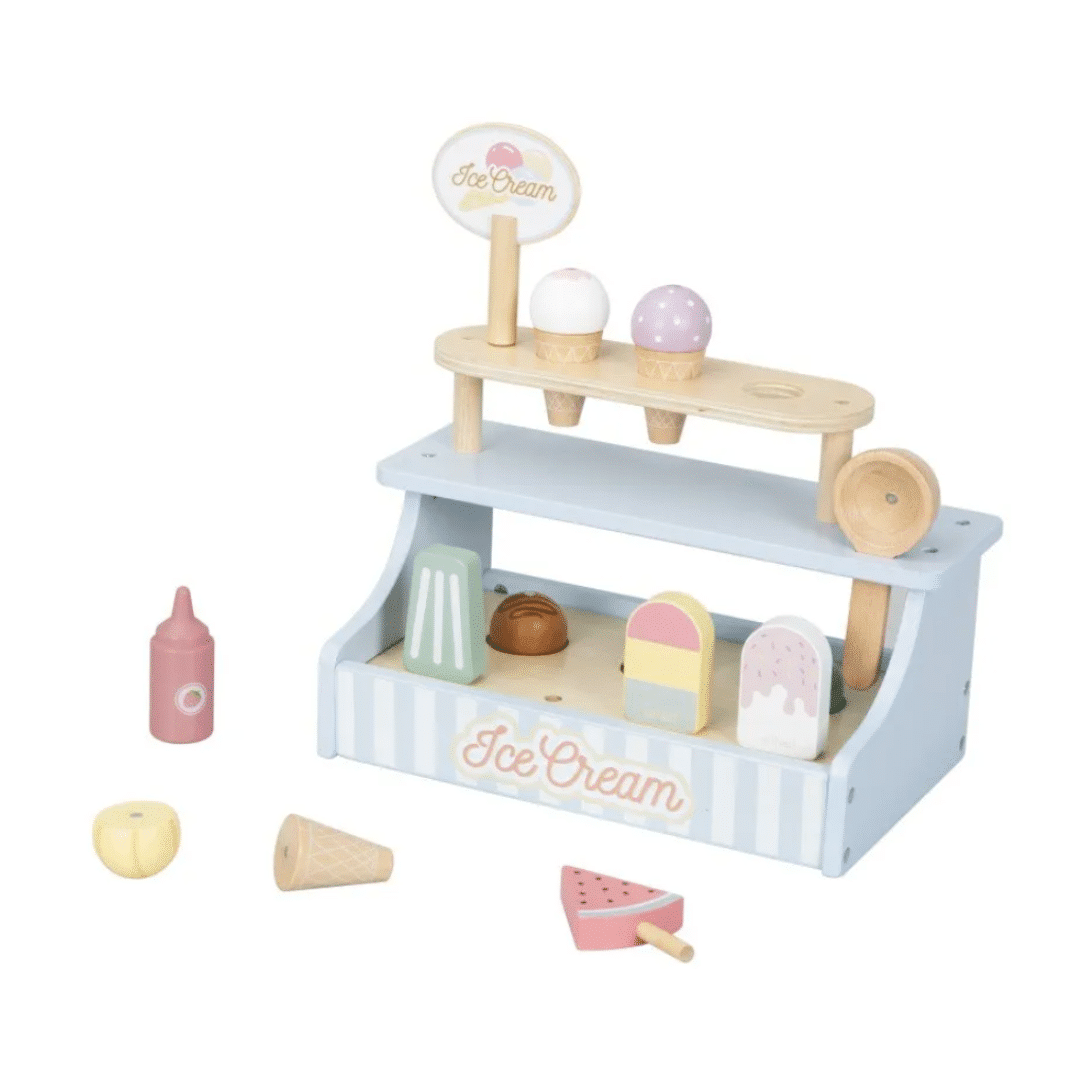 elineli ice cream shop isbutik trælegetøj 4