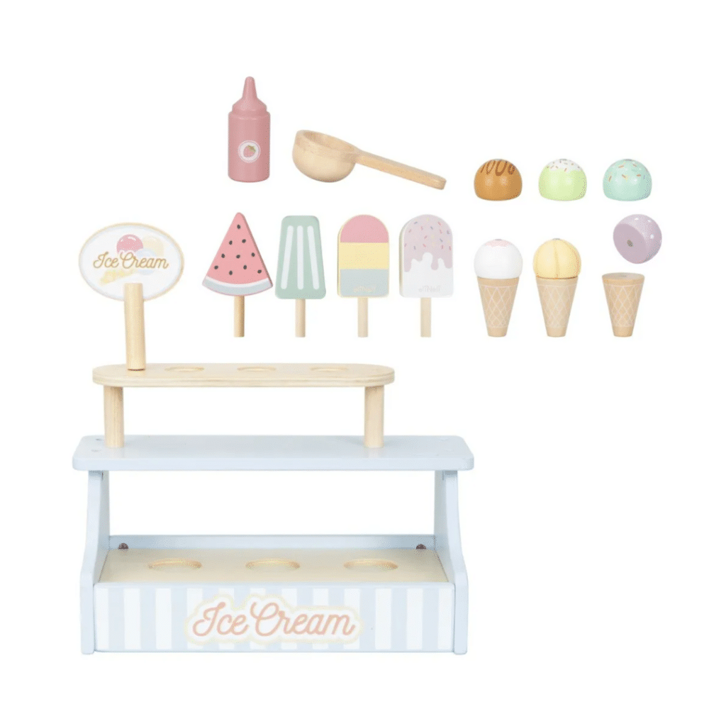 Elineli Glass Shop Ice Cream Shop Trä Leksaker 4
