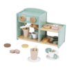 kaffemaskin barn EliNeli trälek kök café set låda rolllek 4