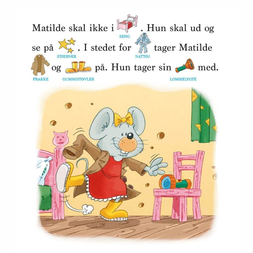 Mathilde mus tittar på stjärnor
