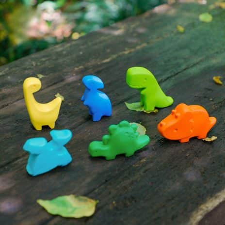 Mina första färger dinosaurier Haku Yoka kritor kritor 3