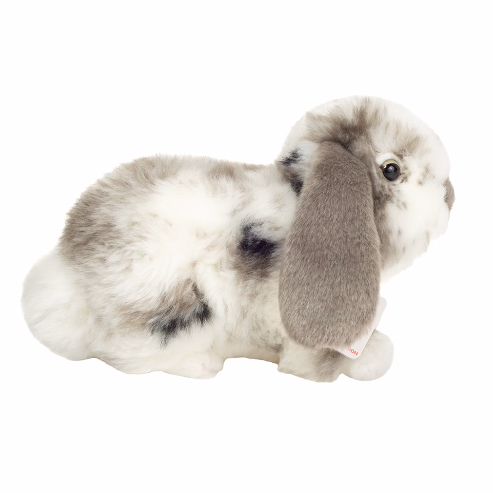 Teddy hermann kanin dvaergvaedder plettet 23 cm