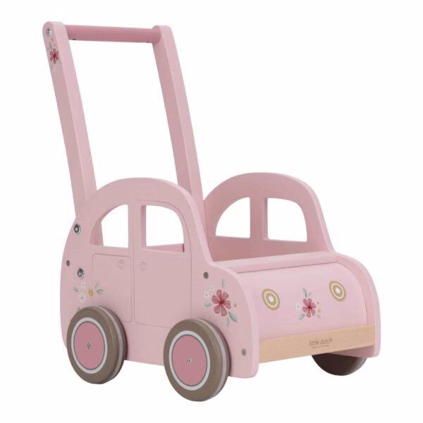 Liten holländsk rosa barnvagn Walker