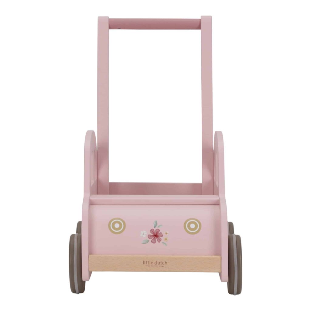 Liten holländsk rosa barnvagn Walker