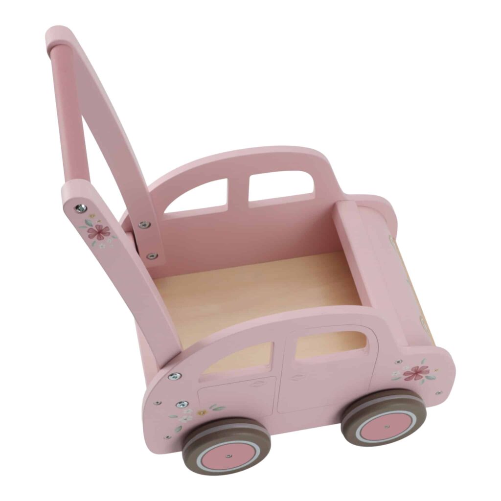 Liten holländsk rosa barnvagn Walker