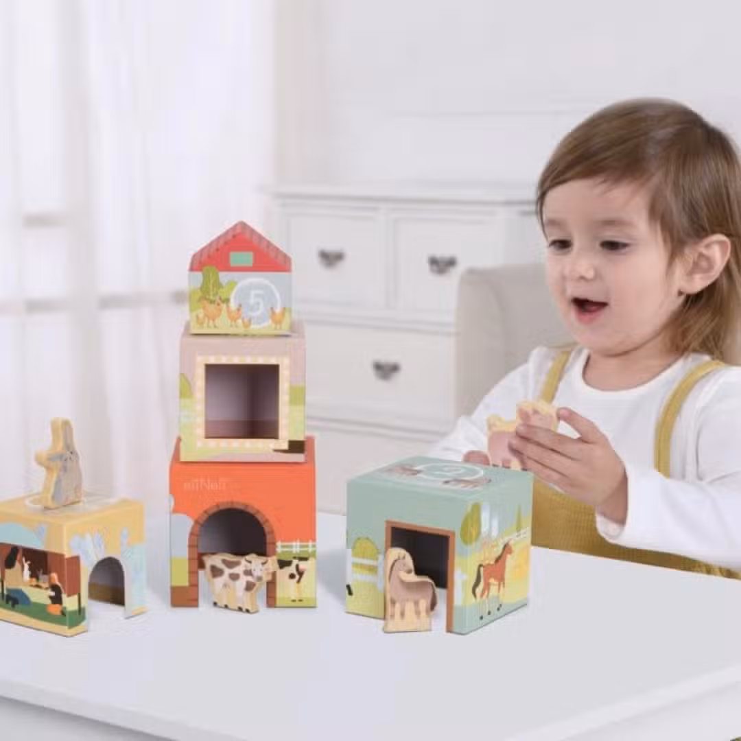 elineli Sæt med Montessori-legetøj til børn fra 1 år (19-24 måneder) - uddannelsesboks
