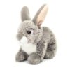sittande kanin grå 18 cm Teddy Hermann TH937012