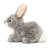 sittande kanin grå 18 cm Teddy Hermann TH937012