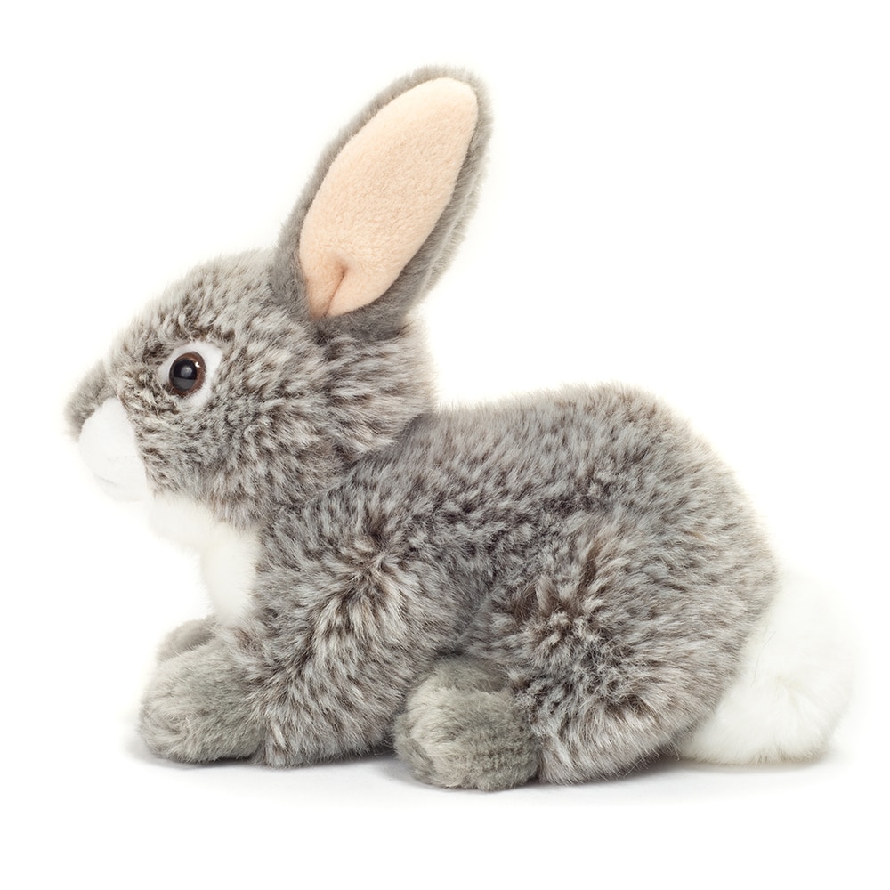 siddende kanin grå 18 cm Teddy Hermann TH937012