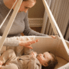 Moonboon oval vagga Natur med baby
