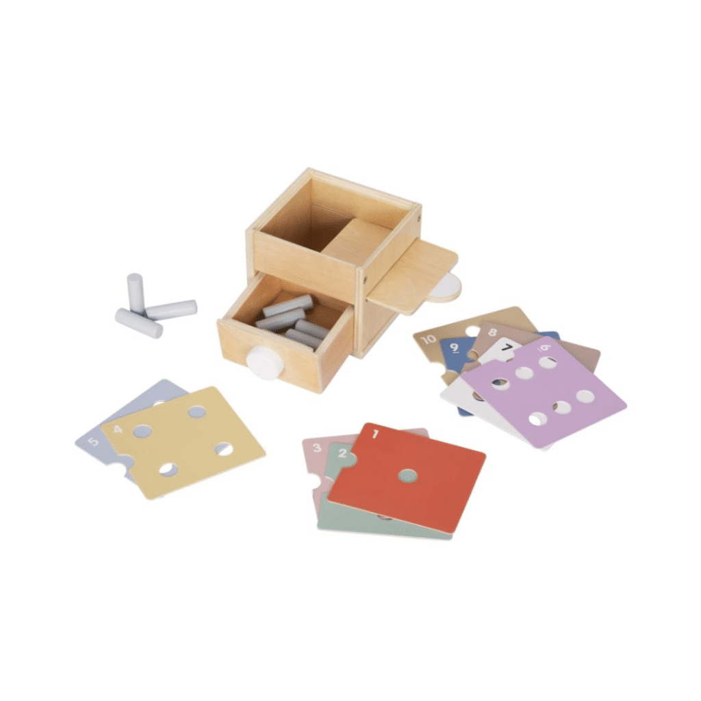 Elineli Montessori Math Inserter Box sticksåg Montessori Math Box EN1431