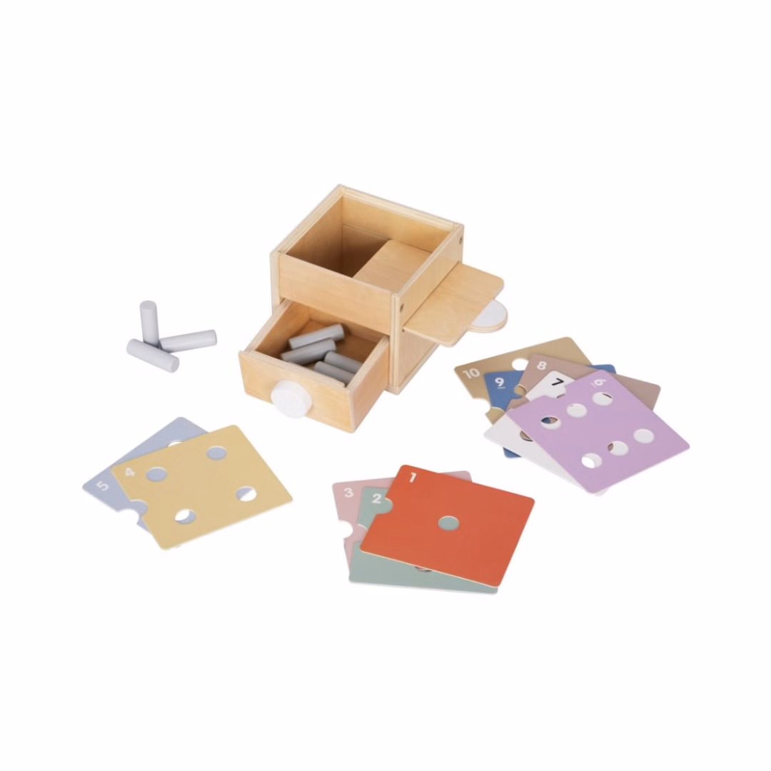 elineli Montessori math inserter box jigsaw montessori matematik kasse EN1431