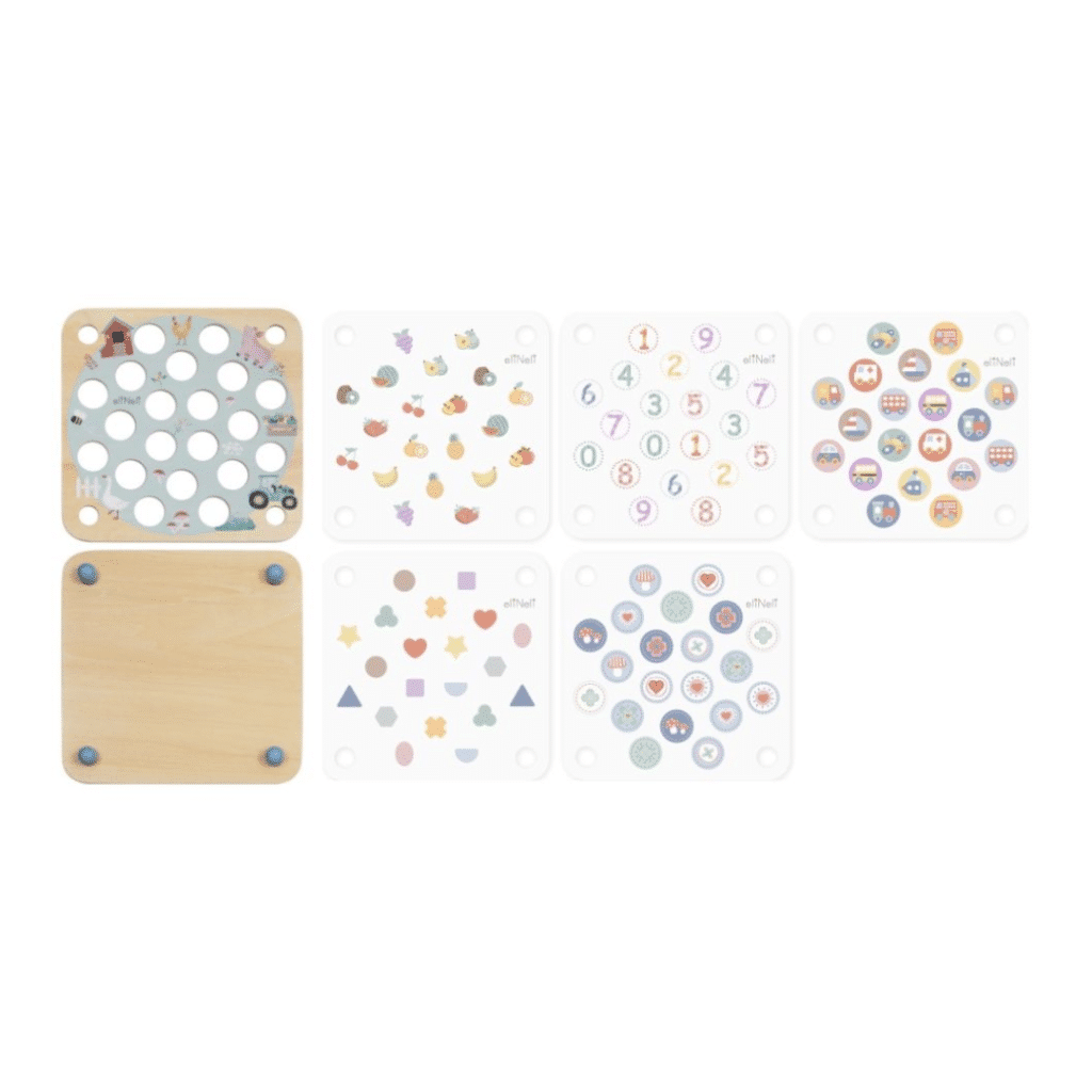 Elineli Montessori Flipping Game Bier Memory Game Bee EN1392