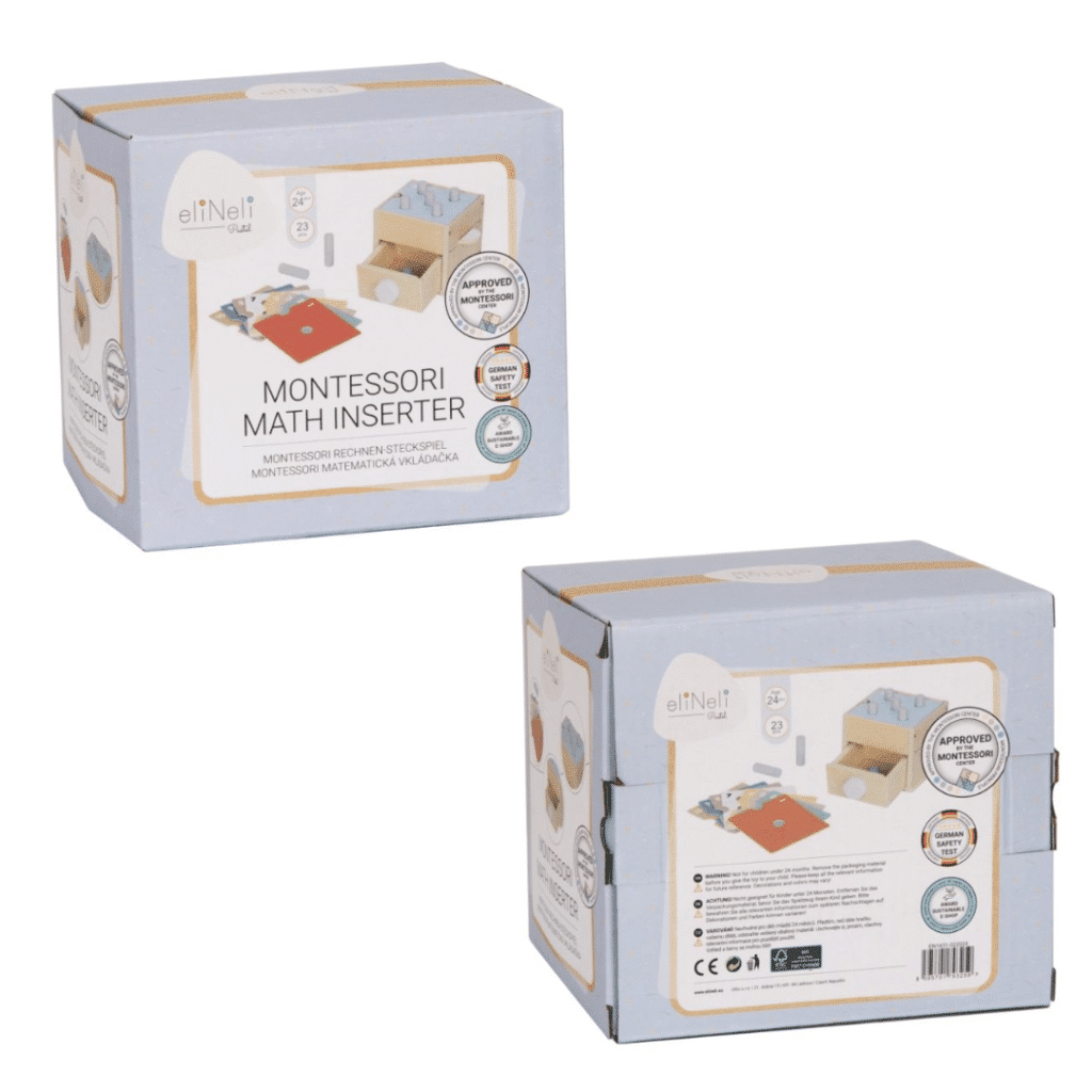 Elineli Montessori Math Inserter Box sticksåg Montessori Math Box EN1431