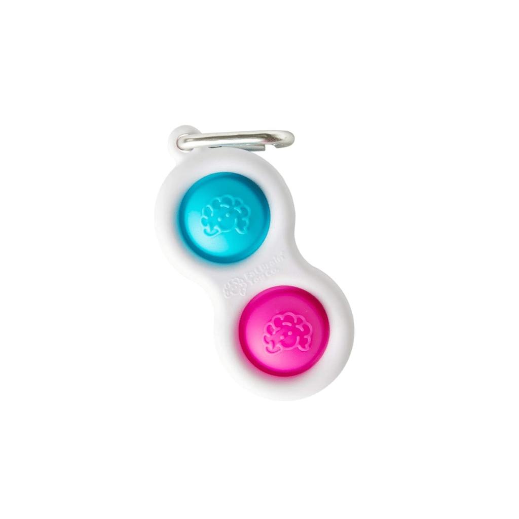fat brian toys simpl dimpl pink og blå pink and blue