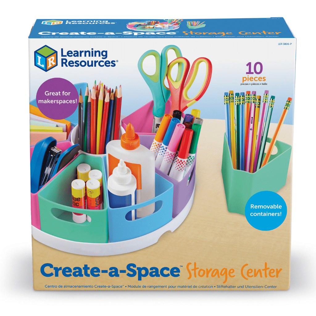 Create-a-Space förvaringscenter - pastell - Learning Resources LER3806-P