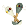 Maracas Harlequin vit och grön 83652 83651 Mamamemo
