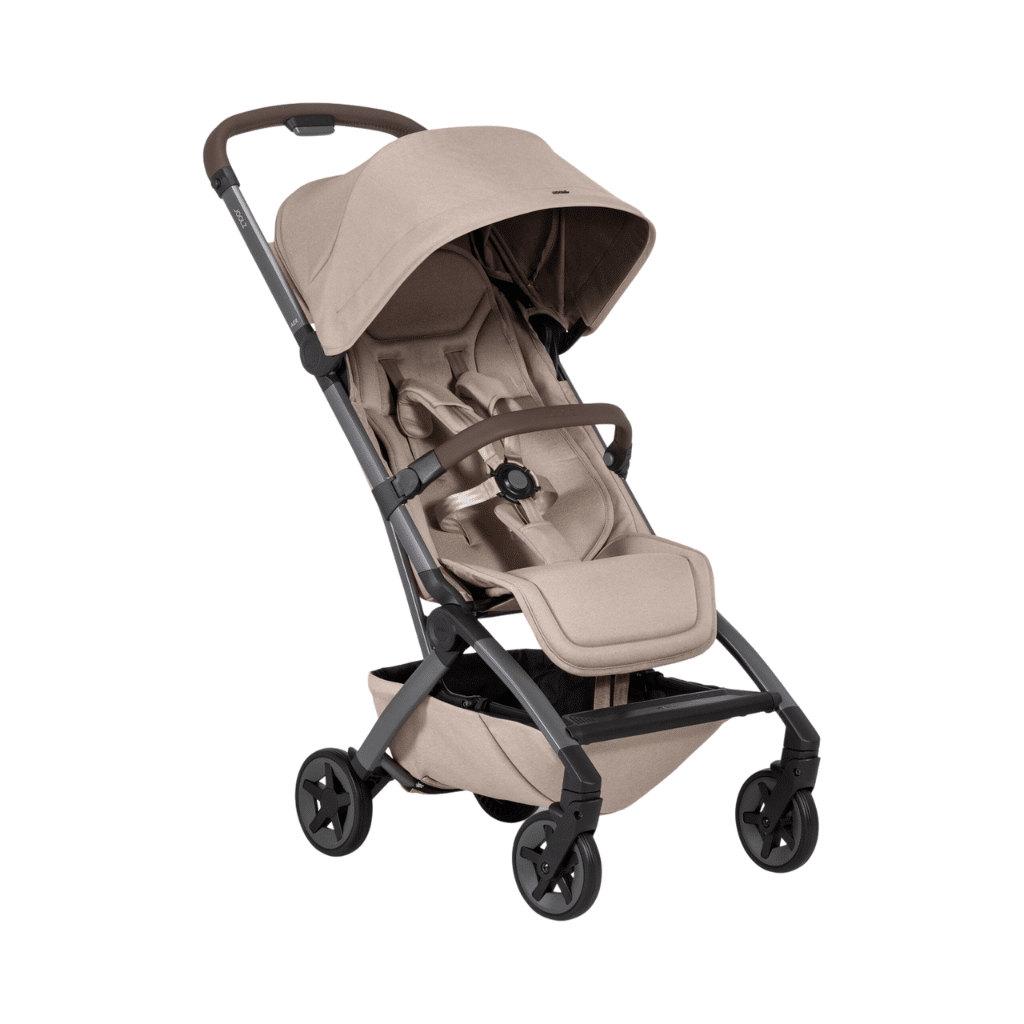 Joolz Aer2 foldable bumper bar mid brown carbon. brun frontbøjle til klapvogn