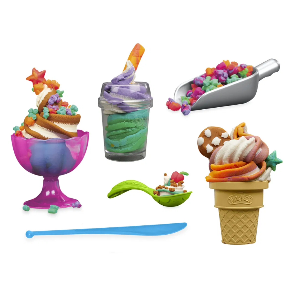 Play-Doh Rainbow Swirl Glass