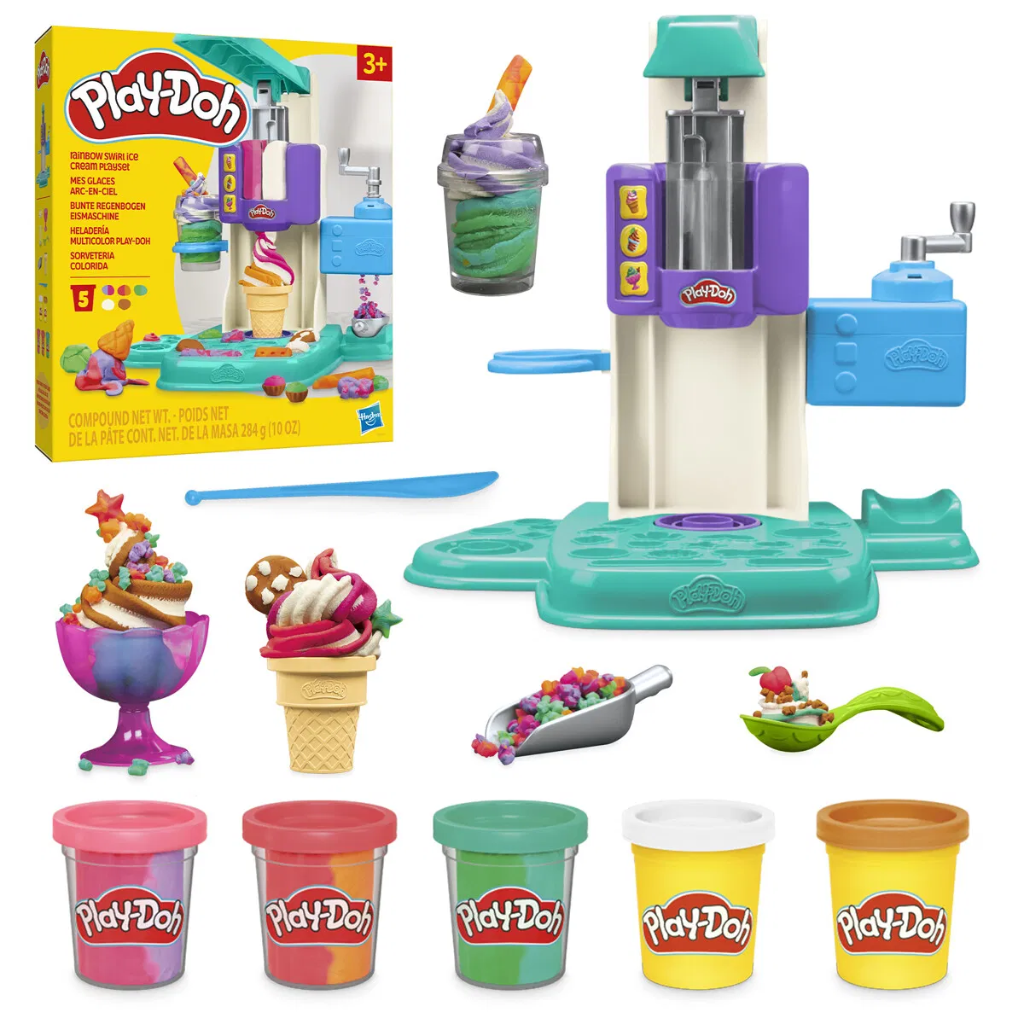 Play-Doh Rainbow Swirl Glass